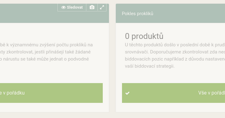 Ako strážiť nárast a pokles preklikov pri produktoch